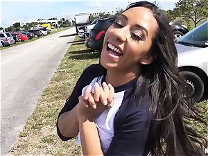 Public hookup cum bust Priya Price inserted out by the bins