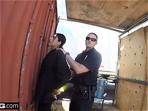 penetrate the Cops Latina girl caught sucking a cops trouser snake
